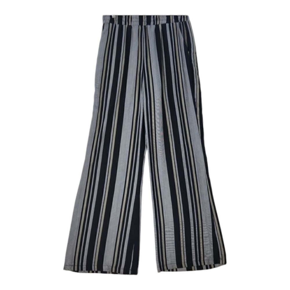 Socialite  Wide leg Stripped Summer breeze Pants Large